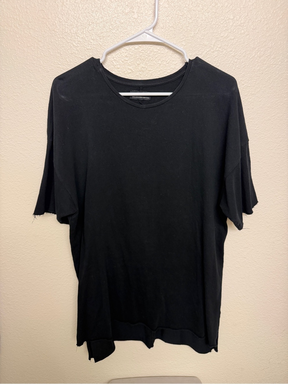 Zara Black Short Sleeve Crew Neck T-Shirt Dress